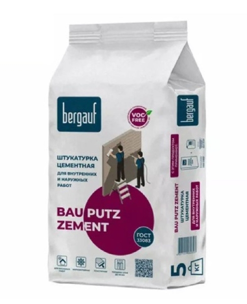 Штукатурка Бергауф Бау Путц Цемент цементная (5 кг)