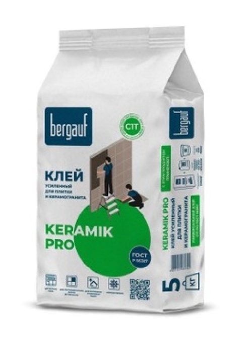 Клей Бергауф Керамик Про С1 для плитки и керамогранита (5кг)