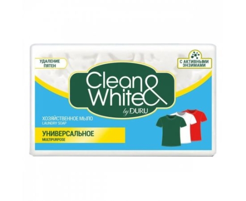 Мыло тверд. хоз. Clean&White Универсальное 120 г.