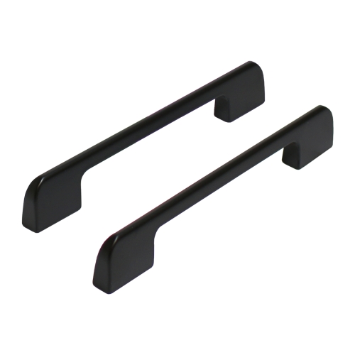 Ручка-скоба мебельная StahlBuro A300-128 (2 шт) BL (мат. черный)