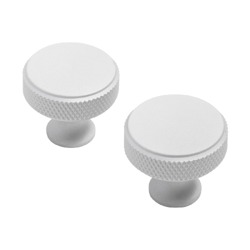 Ручка-кнопка мебельная StahlBuro AP2704 (2шт) W (мат. белый хром)