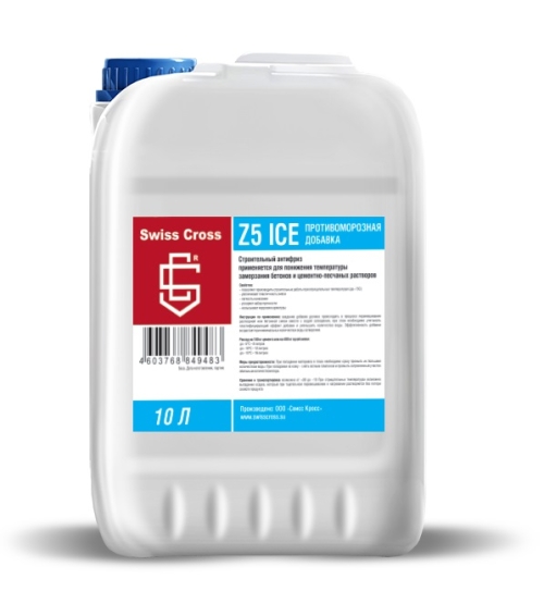 Противоморозная добавка SWISS CROSS Z5 (10л) (1п 60шт)