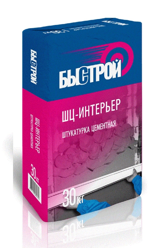 Штукатурка Быстрой ШЦ-интерьер цементная (30 кг)