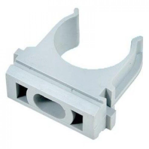 Клипса-крепеж для гофры D20 (серый)